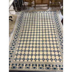 Tapis en laine points noués épais à déco