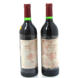  2 B Le Baronnet de Pichon Pauillac 1983