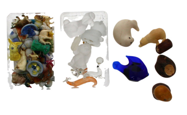 Collection d'animaux miniatures de diffé