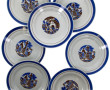 AMIEUX Frères, Nantes - 8 assiettes en f