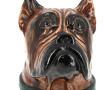 Tête de boxer, faïence années 50. H 18,5