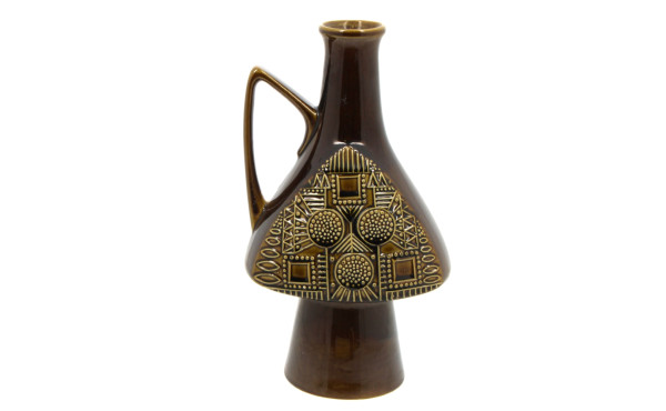 Allemagne - Vase à anse en céramique bru