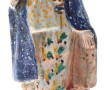 Vierge à l'enfant couronnée en faïence p