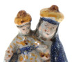 Vierge à l'enfant couronnée en faïence p