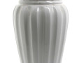 Vase porte parapluie en faience blanche 