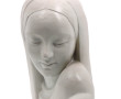 Buste de Vierge voilée en céramique blan