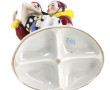 "Pierrot et Colombine", sujet en porcela