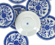 10 assiettes à dessert en porcelaine chi