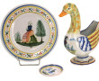 HB et Henriot Quimper - Lot de 3 pièces 