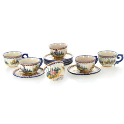 HENRIOT Quimper - 6 tasses et 6 sous-tas