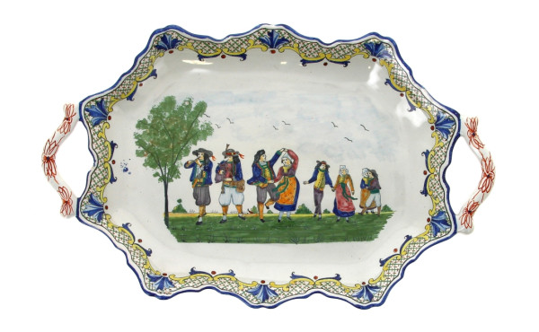 HB fin XIXème - Plat à bords chantournés
