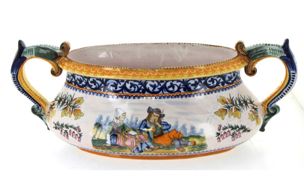 HENRIOT QUIMPER, vers 1920 - Jardinière 