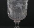 Rince-raisin XIXème en verre gravé, H 21