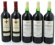 BORDEAUX - Lot de 5 bouteilles: - 2 B C
