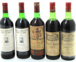 BORDEAUX - Lot de 5 bouteilles: - 2 B C