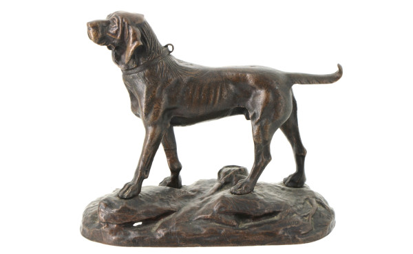 Léon BUREAU (1866-1906) "Chien de chasse