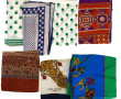 Lot de foulards vintage : 3 carrés en so