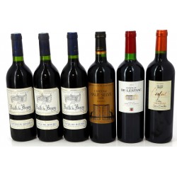 Lot de 6 bouteilles de Bordeaux: - 3 B 