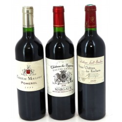 Lot de 3 bouteilles de Bordeaux: - 1 B 