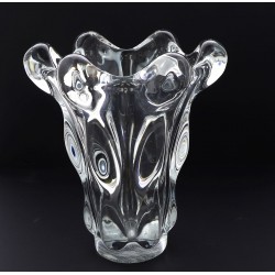 Vase en verre moulé, modèle style vase "