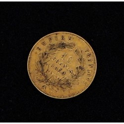 Pièce de 10 F en or "1860" Atelier A