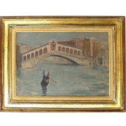 BENN (1905-1989) "Vue de Venise", huile 