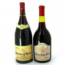 2 magnums: - 1 Mg MOULIN A VENT 1985 -