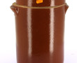 Saloir en grès brun, H 31 x diam. 21 cm