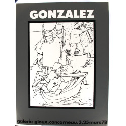 GONZALEZ - Affiche d'exposition Galerie 