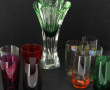 Vase en verre transparent et verre verre