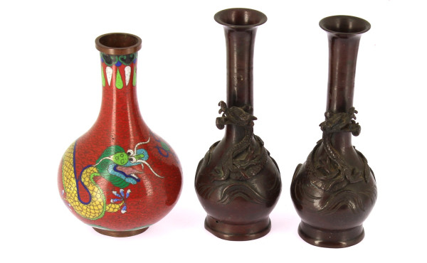 Chine ou Indochine - Paire de vases soli