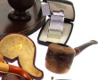 Necessaire de fumeur ancien en bois sur 