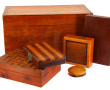 Coffret en bois, H 16,5 x L 32 cm (ouver