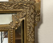 Grand miroir à encadrement en bois et st