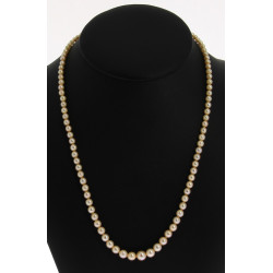 Collier de perles de culture en chute, f