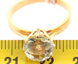 Bague en or jaune 18 carats, poinçon têt