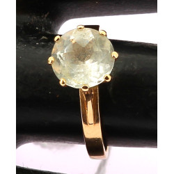 Bague en or jaune 18 carats, poinçon têt