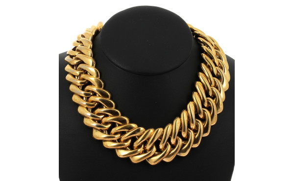 YVES St LAURENT - Collier maille gourme