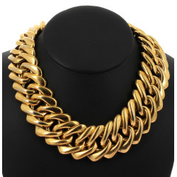 YVES St LAURENT - Collier maille gourme