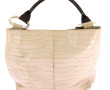 SEQUOIA - Sac seau beige et anse chocola