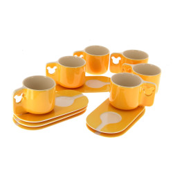 Walt DISNEY - 6 tasses et 6 sous-tasses 