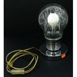 Lampe à poser en forme d'ampoule, H 27 c