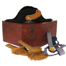 Bicorne d’officier de marine en feutre n