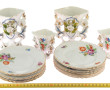 12 assiettes à gâteaux en porcelaine bla