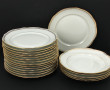 15 assiettes plates et 5 assiettes creus