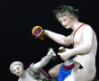 SAXE - Groupe en porcelaine polychrome r