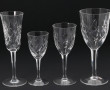 Service de verres à pied en cristal de L