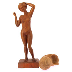 AFRIQUE FIN Xxème - "Nu féminin", sculpt