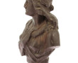 Buste de Marianne en fonte, H 30,5 cm (l