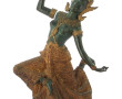 Danseuse cambodgienne, sujet en bronze à